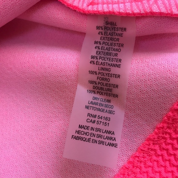 VINCE CAMUTO size 6 neon pink sleeveless dress - Picture 7 of 8